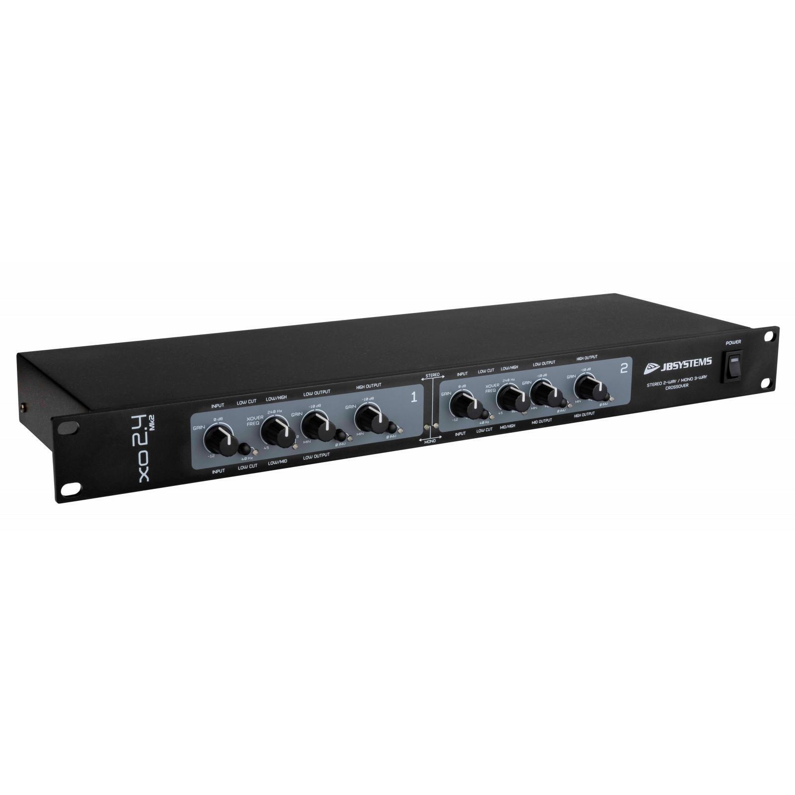 JB Systems XO 2.4 Mk2 Crossover 2-way Stereo / 3-way Mono