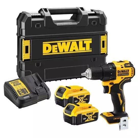 DeWalt DCD708P2T cordless screw driller incl. case + 2 Batteries 5.0Ah