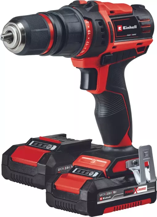Einhell Expert TE-CD 18/45 3X-Li +22 cordless screw driller incl. case + 2 Batteries 2.0Ah + Accessories (4514235)