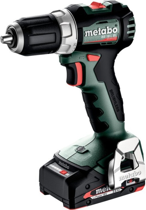 Metabo BS 18 L BL cordless screw driller incl. case + 2 Batteries 2.0Ah (613155500)
