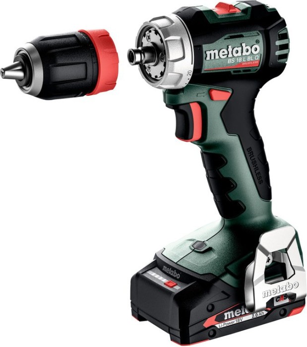 Metabo BS 18 L BL Q cordless screw driller incl. case + 2 Batteries 2.0Ah (613156500)