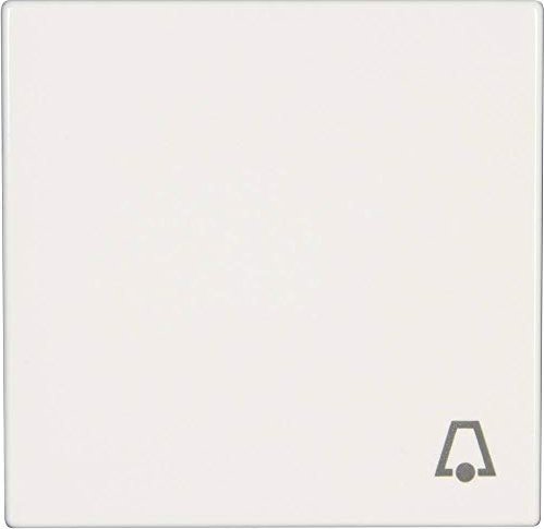 Jung series LS rocker symbol bell, alpine white (LS 990 K WW)