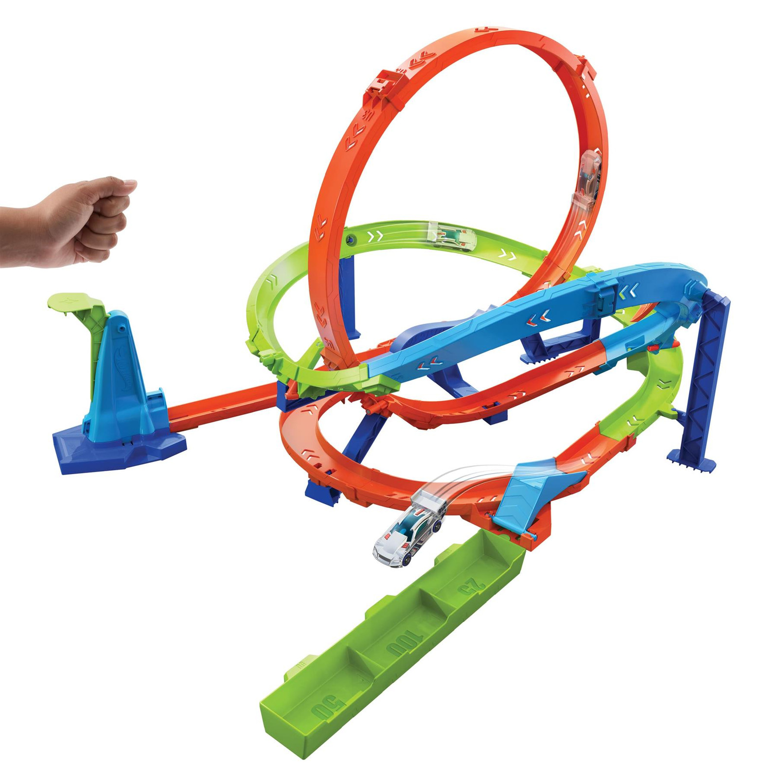 Mattel Hot Wheels Action Loop Cyclone Challenge Track Set (HTK16)