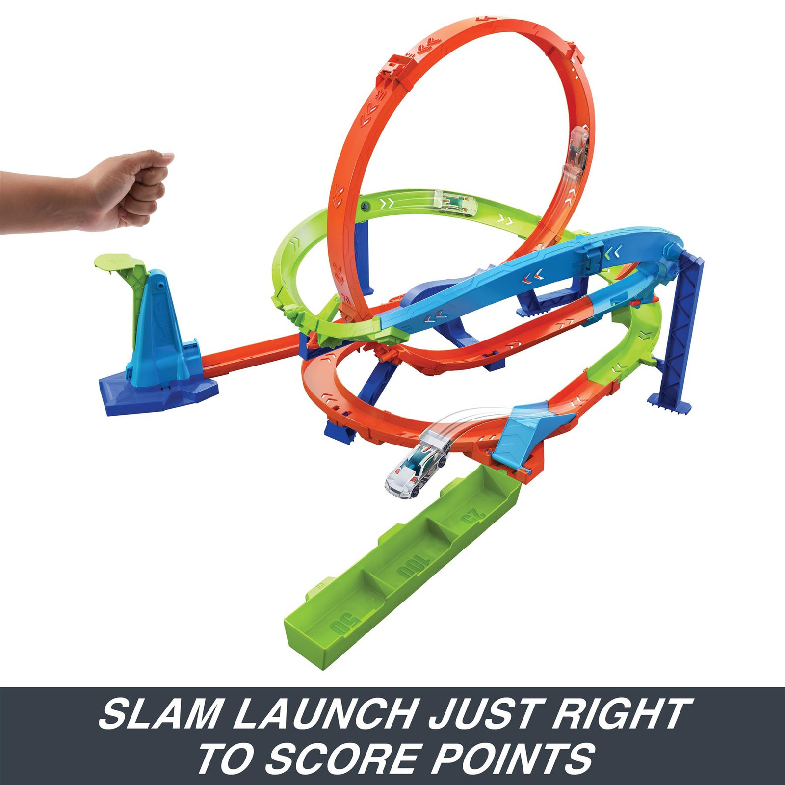 Mattel Hot Wheels Action Loop Cyclone Challenge Track Set (HTK16)