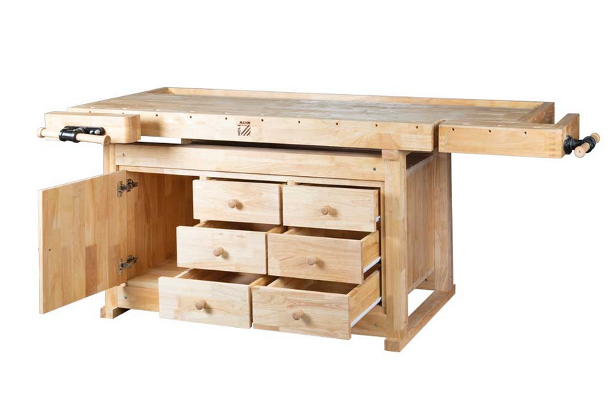 Holzmann Woodworking Bench WB210C 2.1m x 0.78m Clamp Storage Drawers