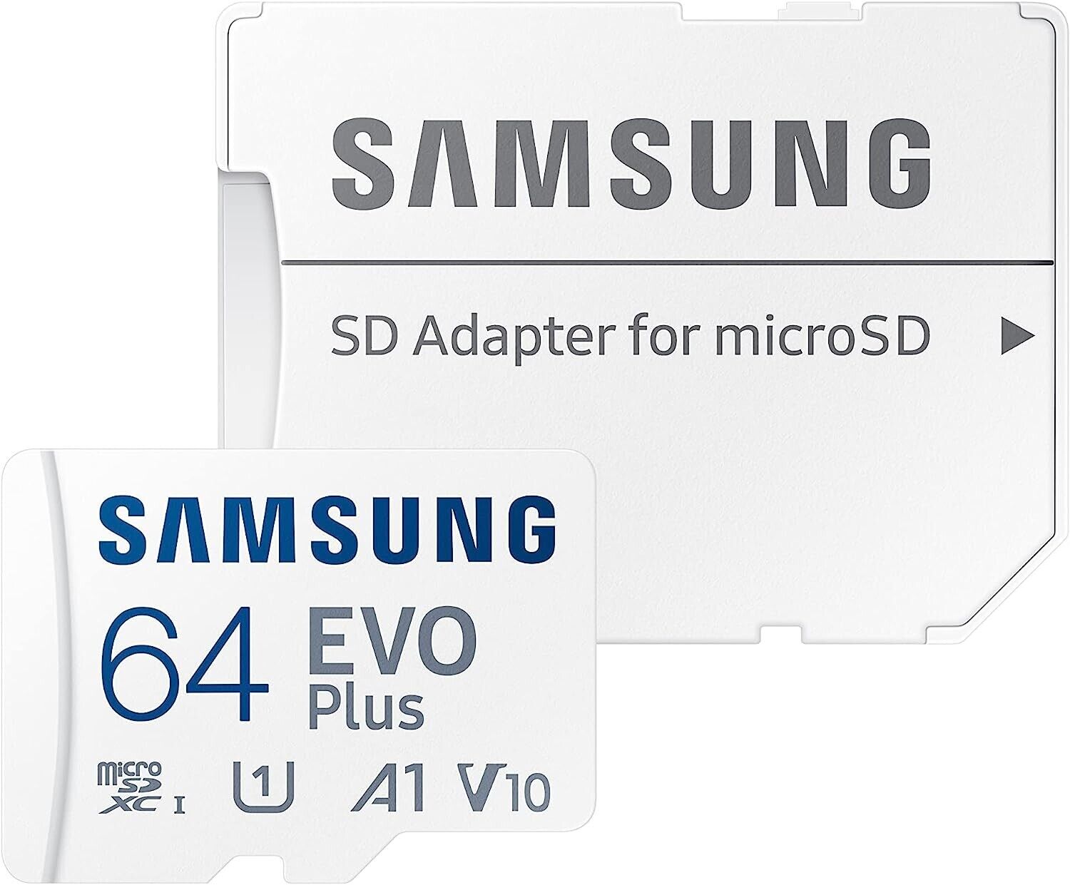 Samsung EVO Plus 2021 R130 microSDXC 64GB Kit, UHS-I U1, A1, Class 10 (MB-MC64KA/EU)