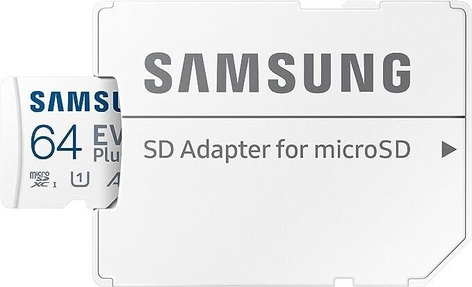 Samsung EVO Plus 2021 R130 microSDXC 64GB Kit, UHS-I U1, A1, Class 10 (MB-MC64KA/EU)