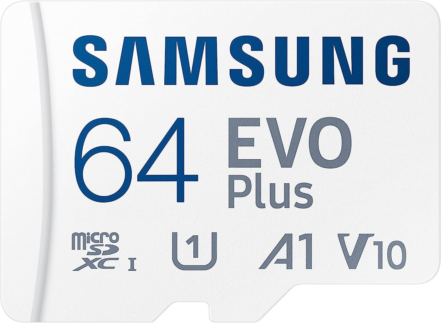 Samsung EVO Plus 2021 R130 microSDXC 64GB Kit, UHS-I U1, A1, Class 10 (MB-MC64KA/EU)