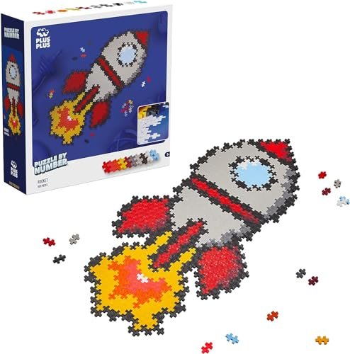 Plus-Plus Puzzle By Number - Rocket (3930)