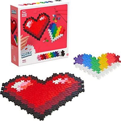 Plus-Plus Puzzle By Number - Hearts (3911)