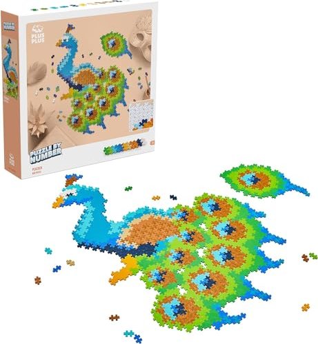 Plus-Plus Puzzle By Number - Peacock (3931)