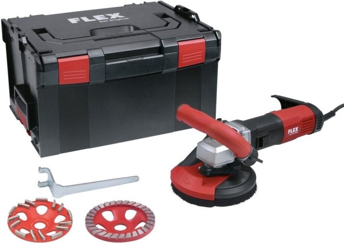 Flex LDE 16-8 125 R kit screed-Jet electric concrete grinder incl. L-Boxx (513474)