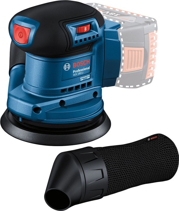 Bosch Professional GEX 185-LI rechargeable battery-random orbit sander solo (06013A5020)