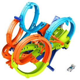 Mattel Hot Wheels Action 4-Loop Crash Out Track Set (HXR70)