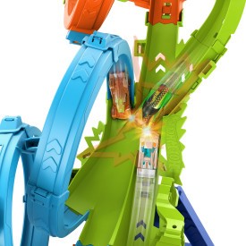 Mattel Hot Wheels Action 4-Loop Crash Out Track Set (HXR70)