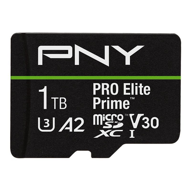 PNY Pro Elite Prime R200/W150 microSDXC 1TB Kit, UHS-I U3, A2, Class 10 (P-SDU1TBV32200PEP-GE)