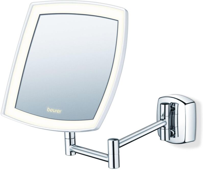 Beurer BS 89 LED illuminated cosmetic mirror, 5x magnification, wall mounted
