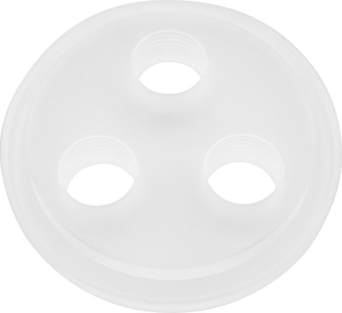 Singularity Computers Triple port Cap, Frosted acrylic, cover for Reservoirs (RBAM-000-60)