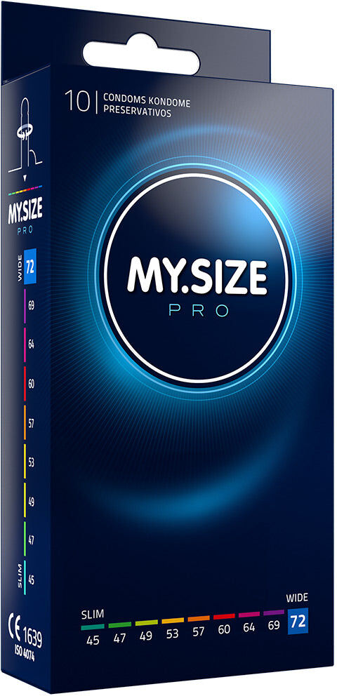 MY.SIZE Pro 72mm Condoms - 10 Pack