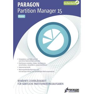 Paragon Partition manager 15.0 Home Edition (German) (PC)