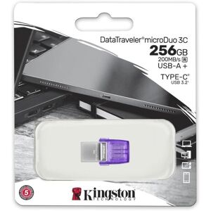 Kingston DataTraveler microDuo 3C G3 256GB, USB-A 3.0/USB-C 3.0 (DTDUO3CG3/256GB)