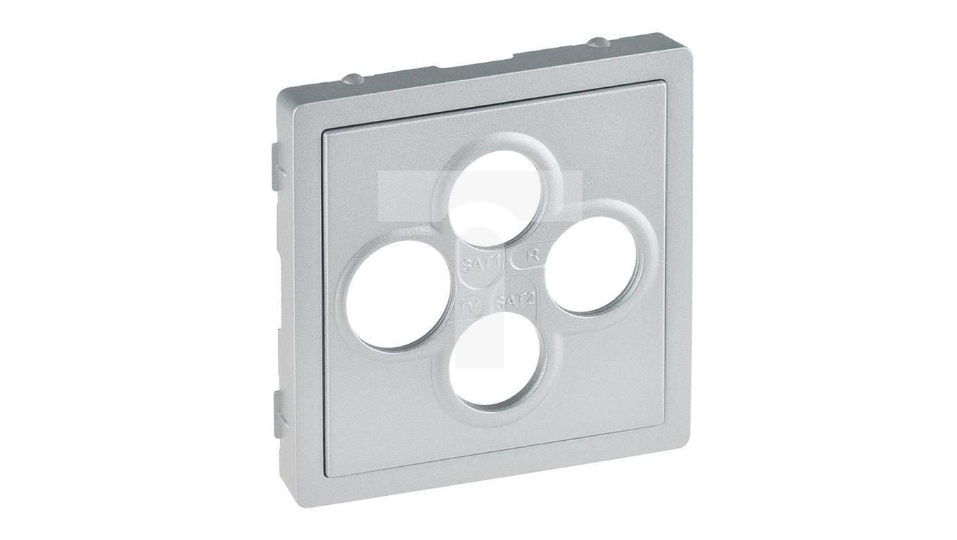 Legrand cover antennas-socket, aluminium (754812)