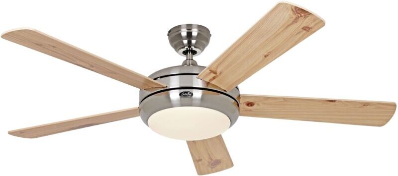 CasaFan titanium 132 BN-BU/KF ceiling fan beech-pine/chrome (9513260)