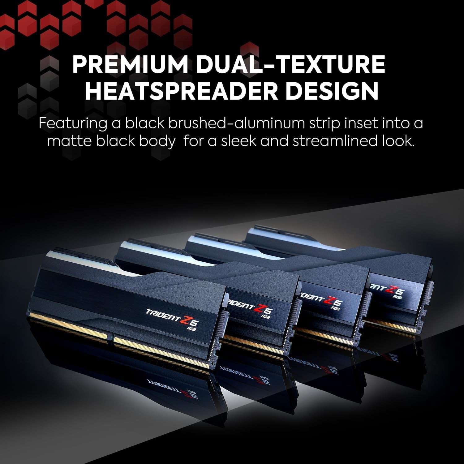 G.Skill Trident Z5 RGB schwarz DIMM Kit 48GB, DDR5-8200, CL40-52-52-131, on-die ECC (F5-8200J4052F24GX2-TZ5RK)