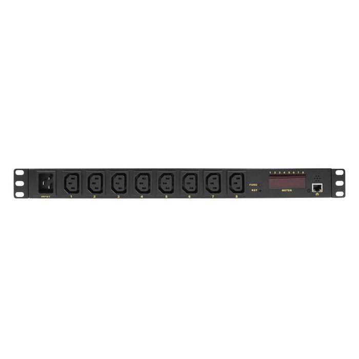 LogiLink 19" power strip 8-way, each socket separate switchable (PDU8P01)