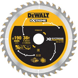 DEWALT DT99568 216 mm x 30 mm x 24T XR Extreme Runtime Mitre Saw Blade - Yellow/Black/Silver