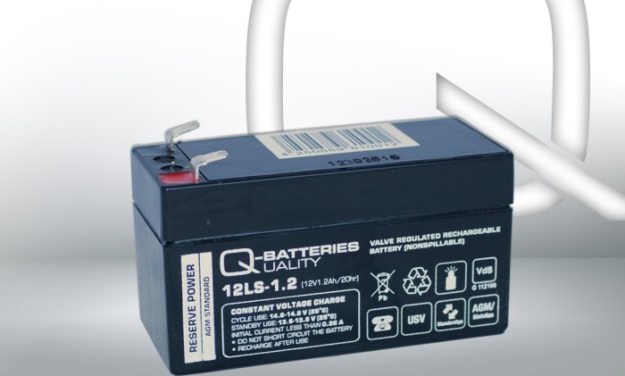 Q-Batteries lead acid battery 12LS-1.2