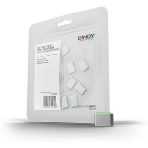 Lindy USB-C/Thunderbolt 3 lock additional package, green, 10 pieces (40438)