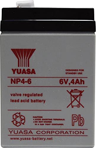 Yuasa lead acid battery NP4-6 4.0Ah