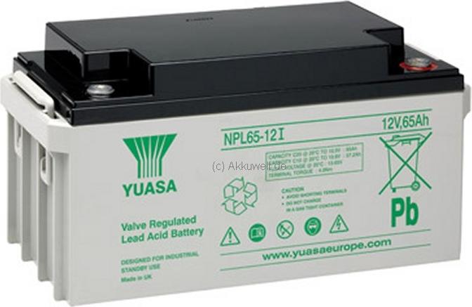 Yuasa lead acid battery NPL65-12I 65.0Ah