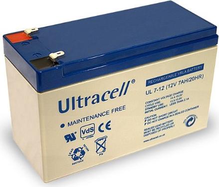 Ultracell lead acid battery UL7-12 7.0Ah