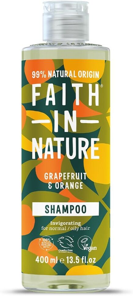 Faith in Nature Grapefruit & Orange Shampoo 400ml X 3 (Pack of 3)