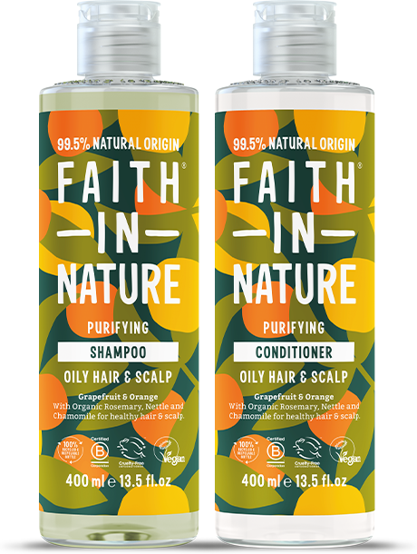 Faith in Nature Grapefruit & Orange Shampoo 400ml X 3 (Pack of 3)