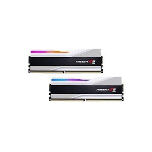 G.Skill Trident Z5 RGB silber DIMM Kit 32GB, DDR5-7200, CL34-45-45-115, on-die ECC (F5-7200J3445G16GX2-TZ5RS)