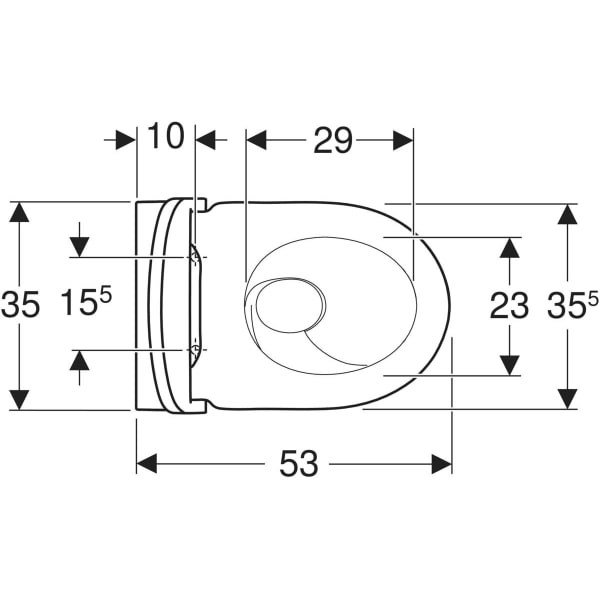Geberit Acanto set Wall-WC Tiefspüler, closed shape, TurboFlush, with toilet seat, white (502.718.00.1)