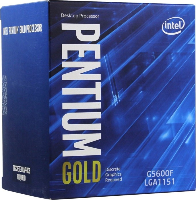 Intel Pentium Gold G5600F, 2C/4T, 3.90GHz, boxed (BX80684G5600F)