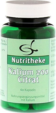11A Nutritheke Kalium 200 Citrat Kapseln, 60 Stück