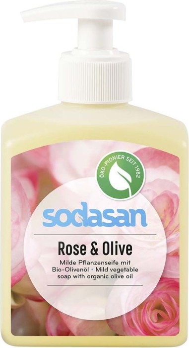 Sodasan Liquid Soap Rose & Olive Flüssigseife, 300ml