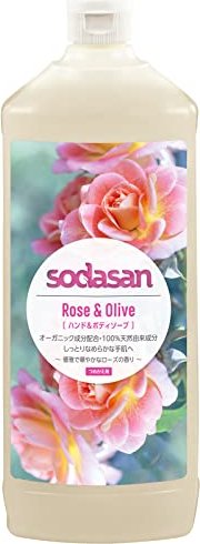 Sodasan liquid Soap Rose & olive liquid soap, 1000ml