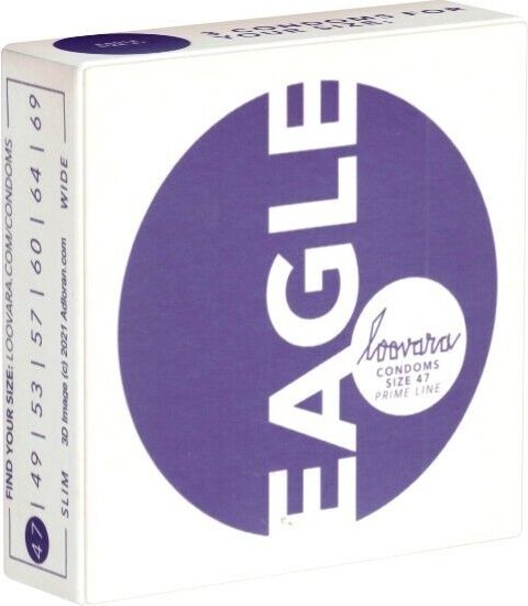 Loovara Kondom Eagle 47mm, 3 Stück