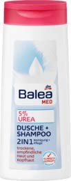 Balea MED 5% Urea 2in1 Dusche + Shampoo Duschgel, 300ml