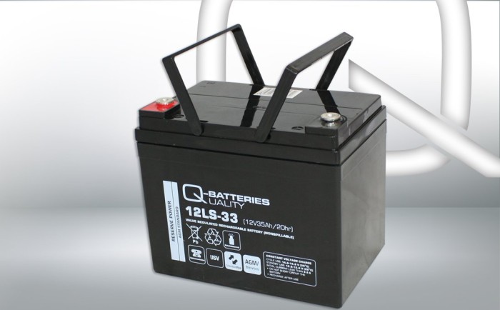 Q-Batteries Bleiakku 12LS-33