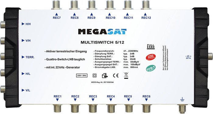MegaSat multiswitch 5/12 (600205)