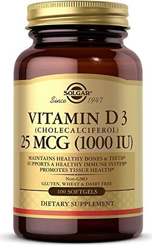 Solgar Vitamin D3 1000 IU Weichkapseln, 100 Stück