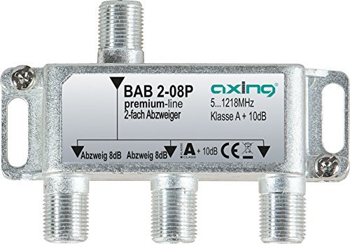 Axing BAB 2-08 2-way BK-splitter (BAB00208)