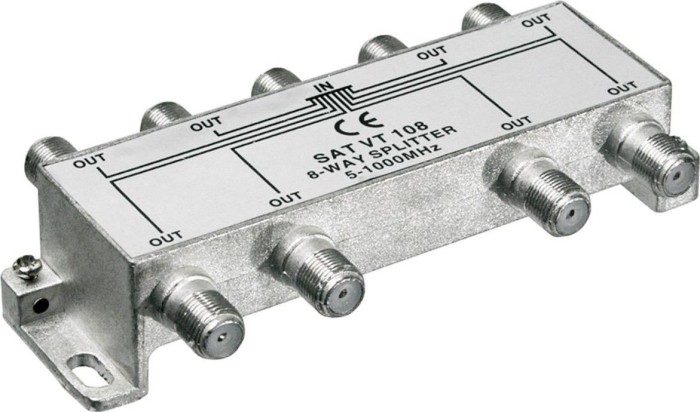 Wentronic Goobay BK-splitter 8-way (67023)